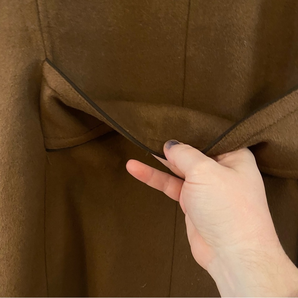 Pendleton Brown Tan Wool Satin Lined Tailored Bla… - image 7
